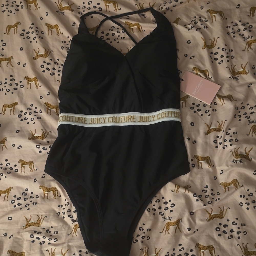 Juicy Couture Black One-Piece Swimsuit